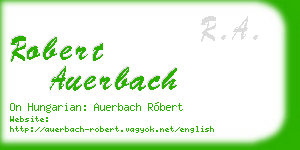robert auerbach business card